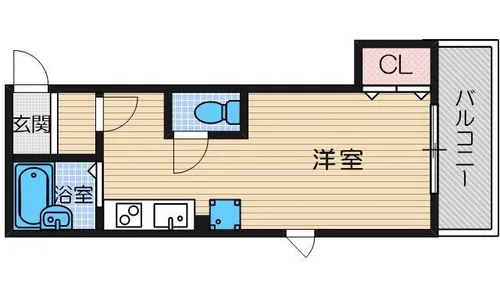 クラッセ南茨木【2階】の間取り