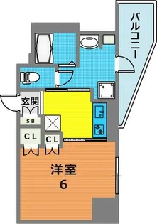 神戸元町Noah【202号室】の間取り