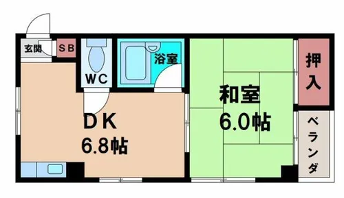 長居ニューライフ【5階】の間取り