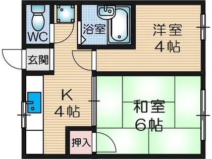 オプス正雀【3階】の間取り