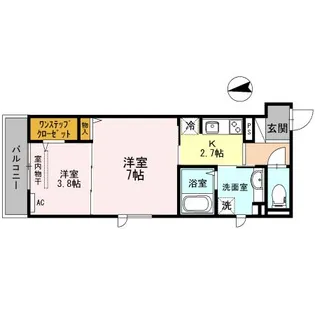 メディオいばらき【1階】の間取り