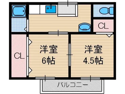 辻子マンション【1階】の間取り