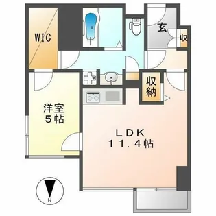 ミュプレ矢場町【13階】の間取り