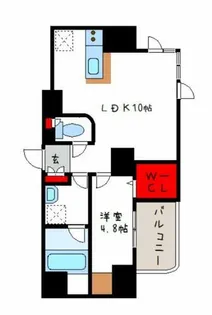 プレミアム菱屋西【8階】の間取り