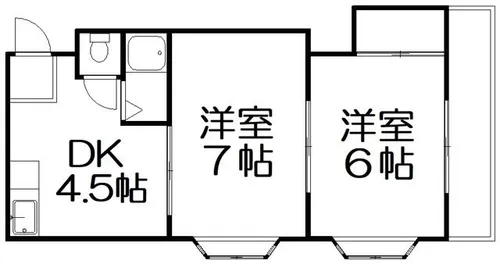 SENS寝屋川【2階】の間取り