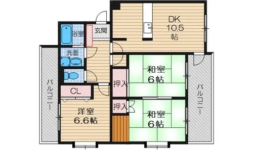 小林マンション【1階】の間取り