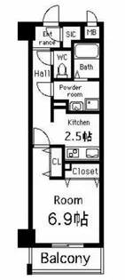 大阪府大阪市福島区吉野2丁目【マンション】の間取り