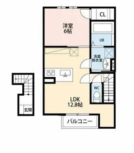プランドールⅡ【203号室】の間取り