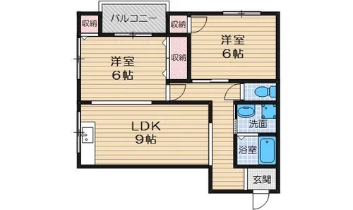 ダイヤモンドシティ【4階】の間取り