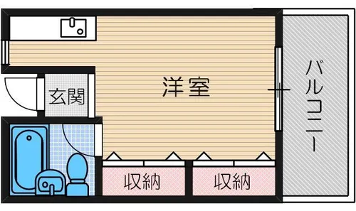 プランドール茨木【5階】の間取り