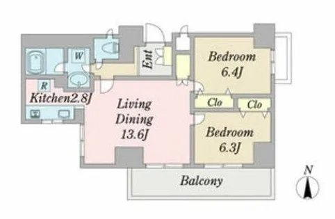 愛知県名古屋市瑞穂区瑞穂通8丁目【マンション】の間取り