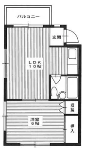 隆起ハイツ【1階】の間取り