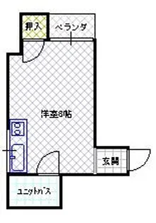 ロワール八坂【206号室】の間取り
