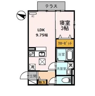 クラインガルデン A棟【1階】の間取り