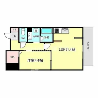 ロイジェント玉川【5階】の間取り