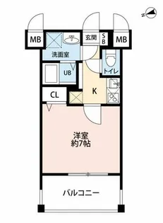 サヴォイラコートワジー【4階】の間取り