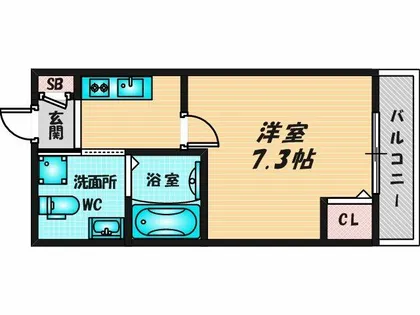パラドール大蓮東【2階】の間取り