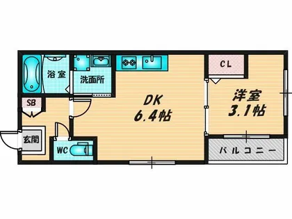 ベルルミエール中川【1階】の間取り