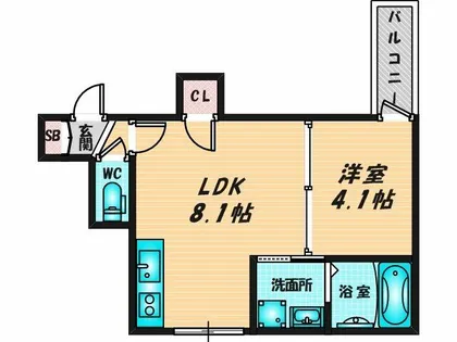 ジャカルタ519【1階】の間取り