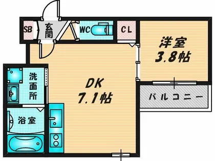 ジャカルタ519【3階】の間取り