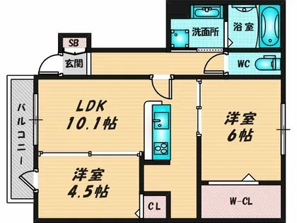 メゾンド・和【1階】の間取り
