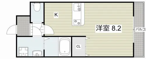 ダイワール武庫川【2階】の間取り