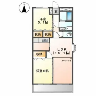 オーシャン元町【3階】の間取り