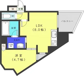 クラッセ円山 WEST【4階】の間取り