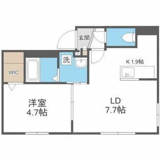 コローレN4W29【4階】の間取り
