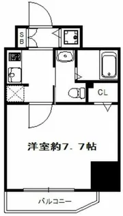 スワンズ江戸堀ウエストパーク【4階】の間取り