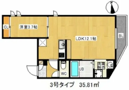 G-smart NGN姪浜【2階】の間取り