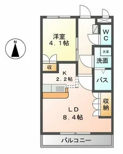 SUN PATIO Ⅲ【2階】の間取り