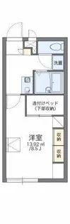 レオパレス葵【202号室】の間取り