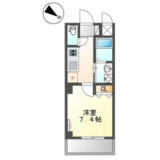 ル ボヌール ドゥ 三国ヶ丘【2階】の間取り