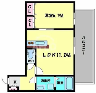 アビタシオン巽【2階】の間取り