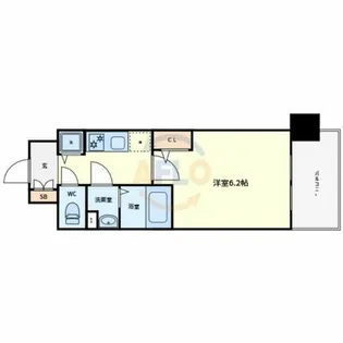 エスリード大阪平野プライム【5階】の間取り