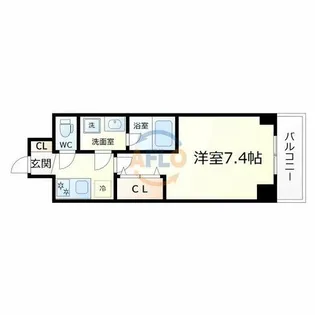 大阪府東大阪市西堤2丁目【マンション】の間取り