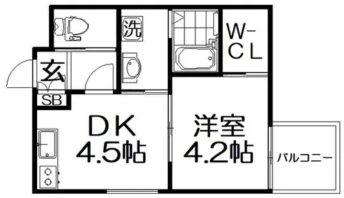 EASE.Korien【2階】の間取り