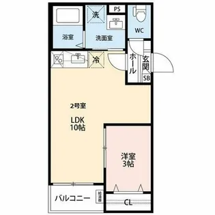 GRANDBLUE kumaiden Ⅰ【2階】の間取り