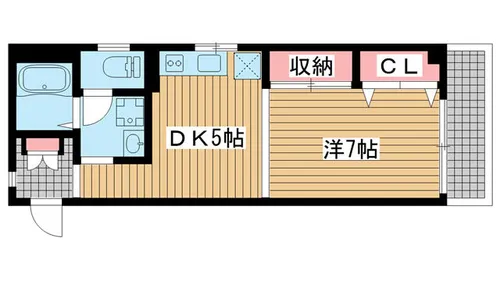 サンライズ城ヶ山【305号室】の間取り