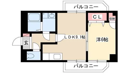 第3奥村マンション【4B号室】の間取り