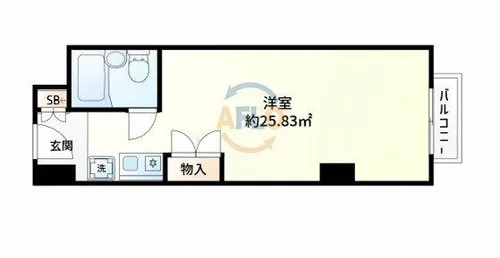 ノイメゾン堀江【4階】の間取り