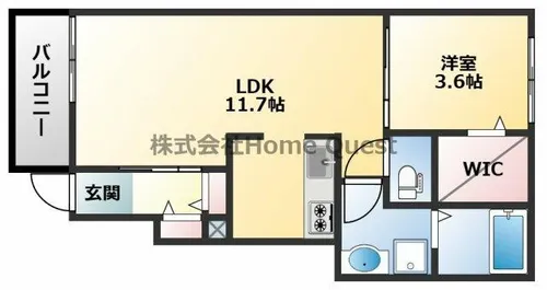 シャルマン大蓮北【1階】の間取り