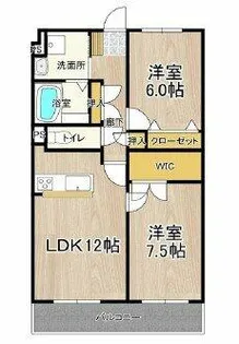 ヴェルデュール・カー【2階】の間取り