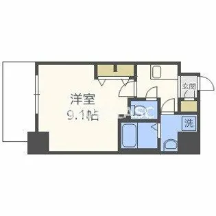 メインステージ心斎橋EAST【1202号室】の間取り