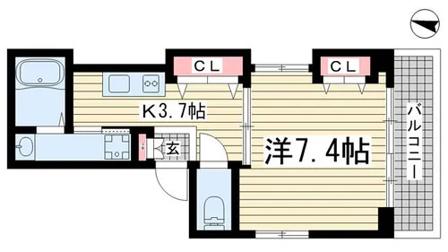 KSマンション【400号室】の間取り