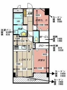 LE GRAND BLEU【2階】の間取り