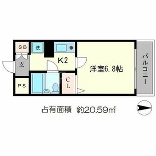 FLEX高野【4階】の間取り