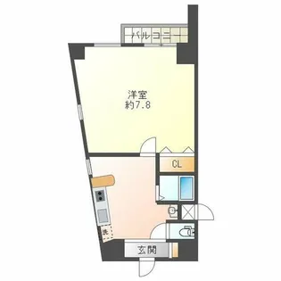 エステムコート新神戸エリタージュ【5階】の間取り