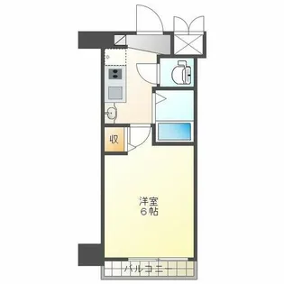 エステムコート神戸・ハーバーランド前【3階】の間取り